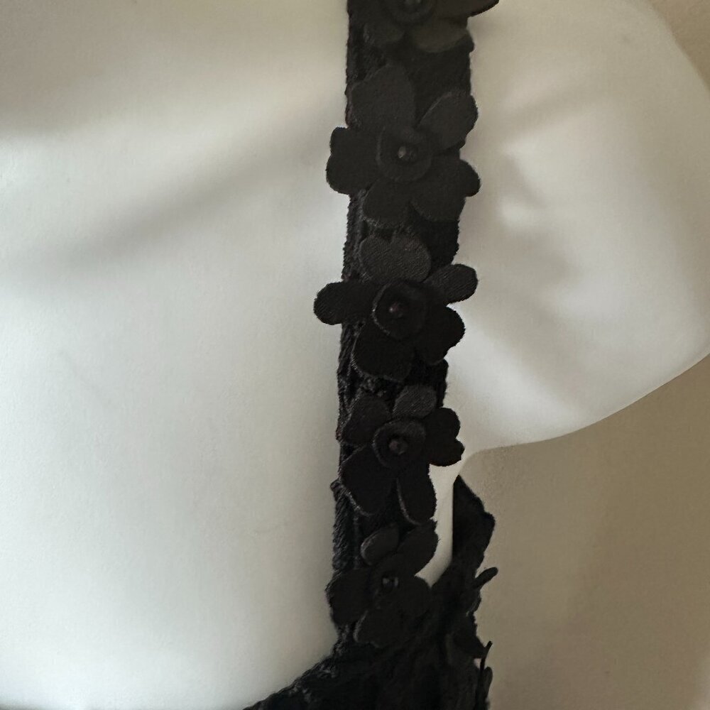 Anthropologie Pankaj & Nidhi Womens Beaded Mini Dress in Black Size XS - Picture 4 of 10